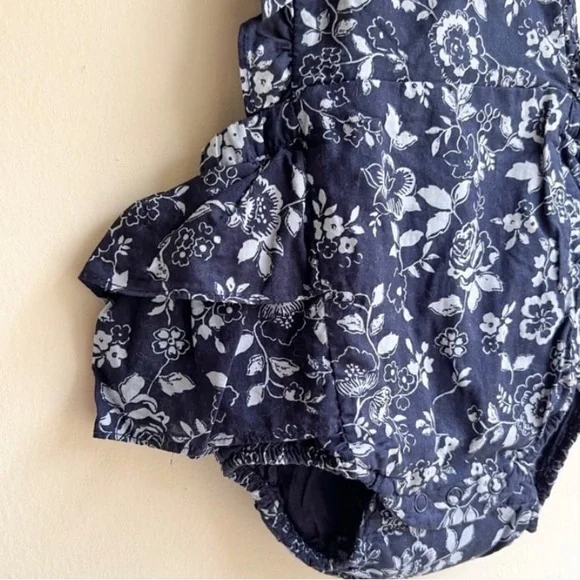 Janie and Jack Floral Romper - size 3-6 months - Picture 5 of 7